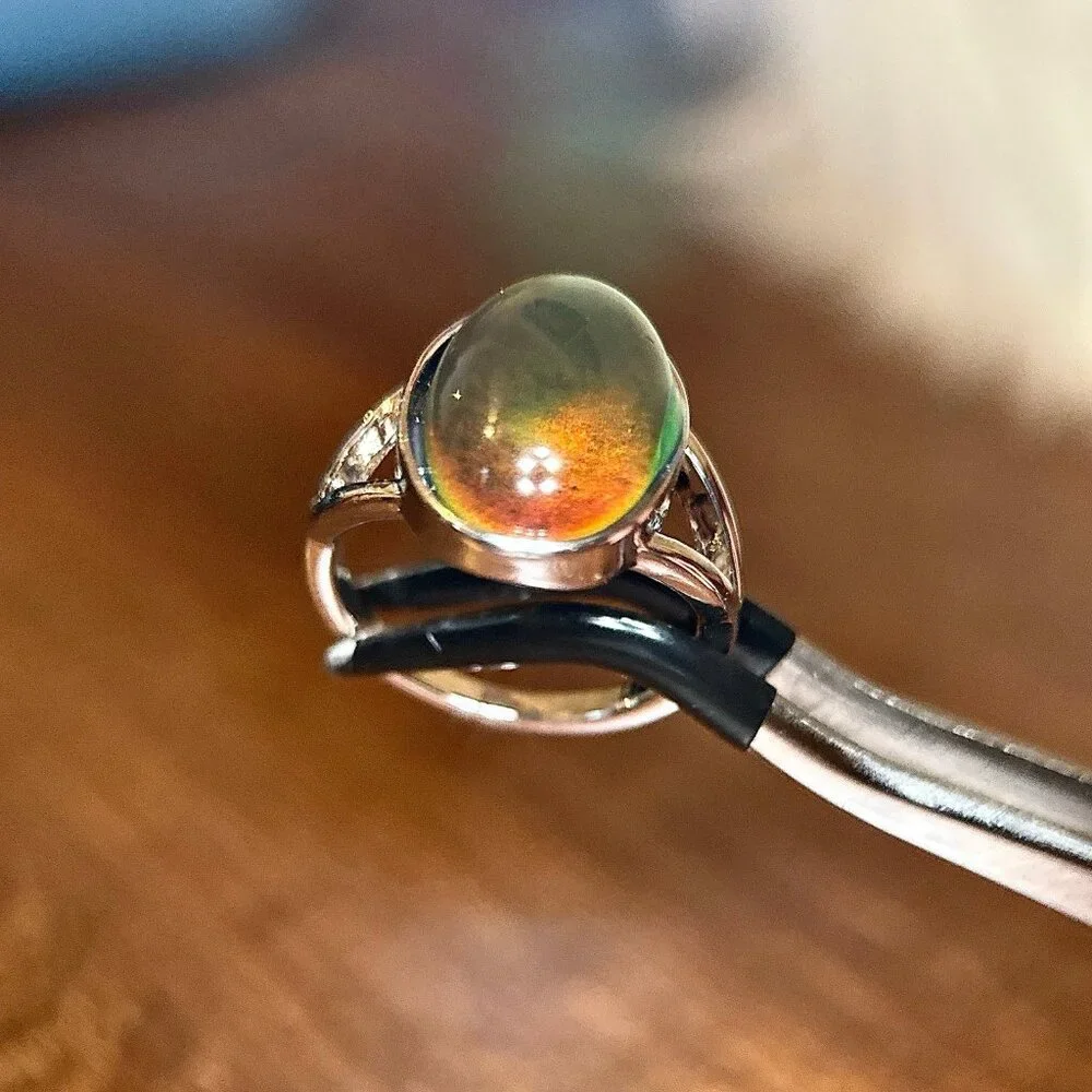 Oval Shaped Color Changing Ring‎